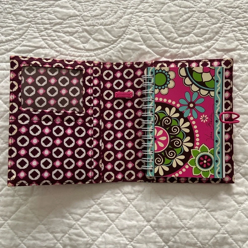 Vera Bradley Cupcake Pink Office Campus Notepad Agenda Planner With New Gel Pen